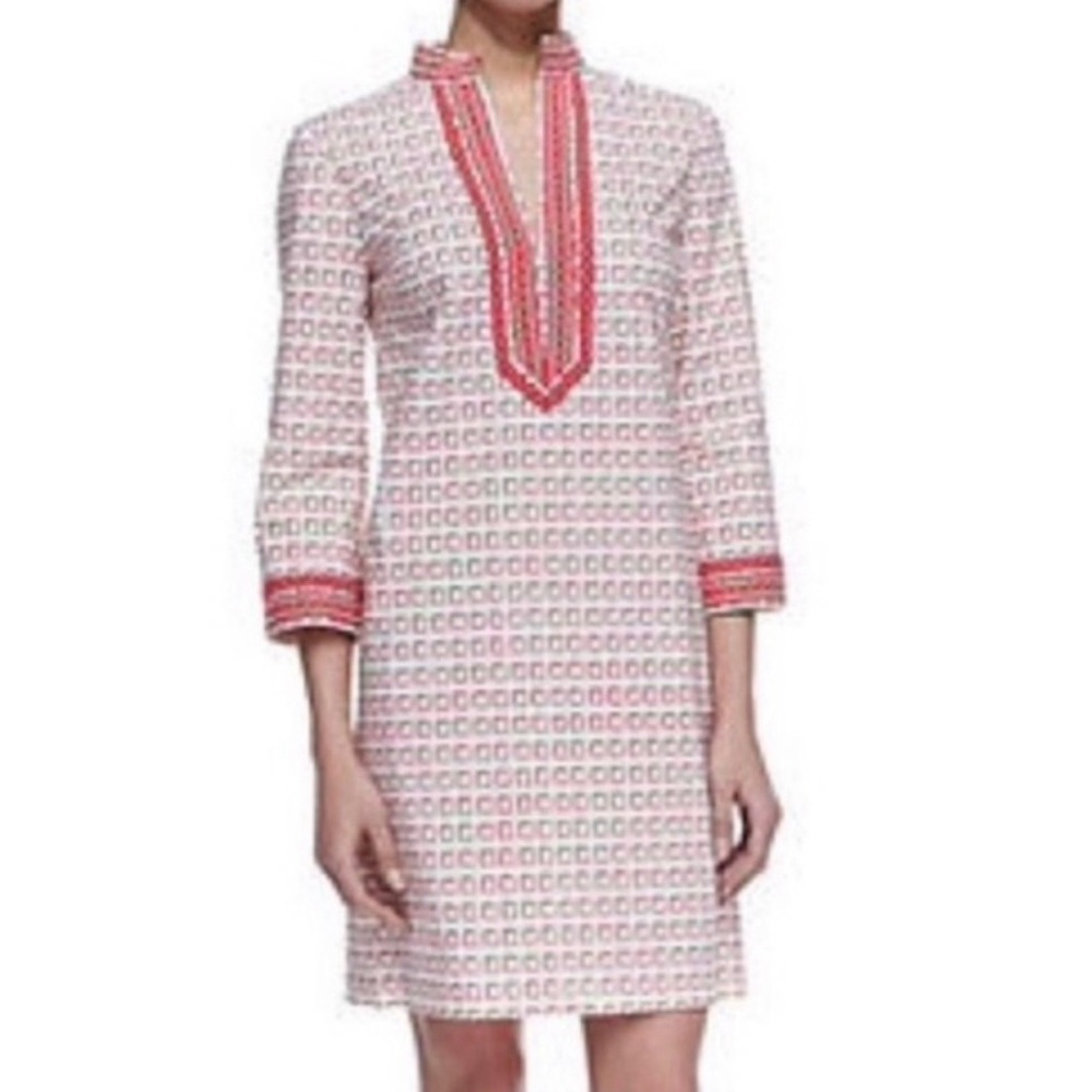 Tory Burch embroidered tunic dress size 10 - Picture 2 of 14